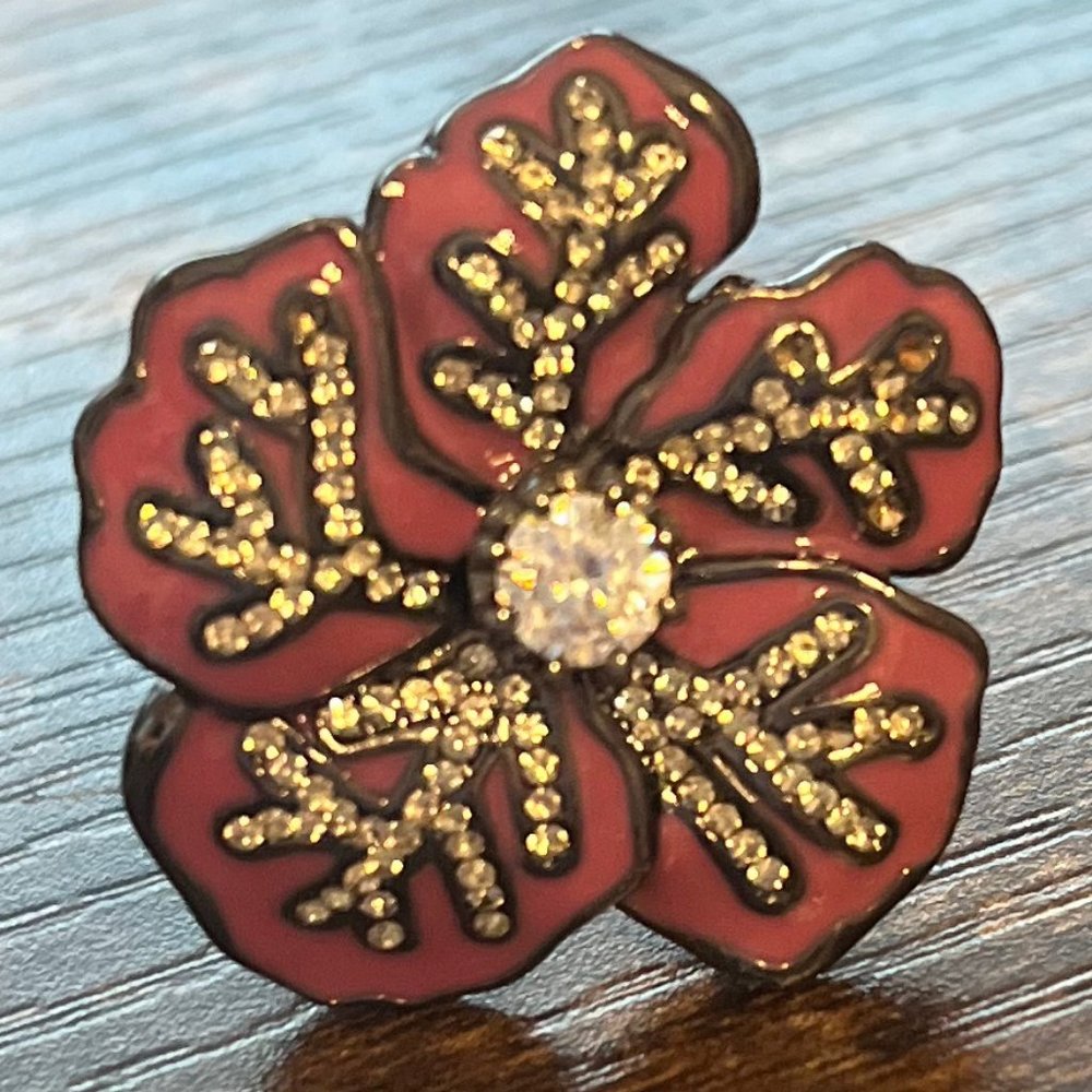 Juicy Couture Flower Adjustable Ring